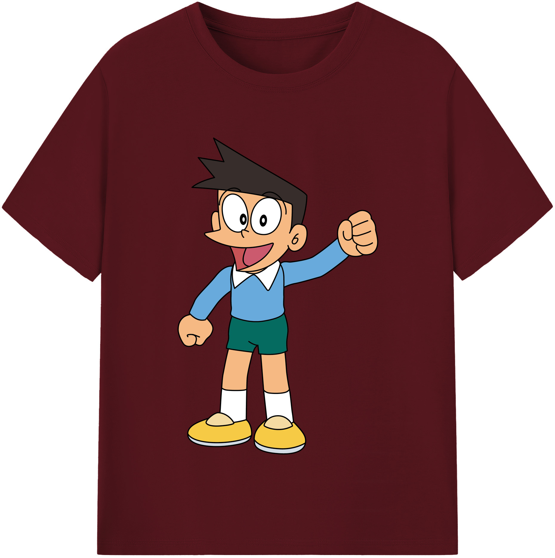 （画像用） ドラえもん 骨川 スネ夫 Doraemon Honekawa Suneo 綿100％半袖Tシャツ（フロントプリント）